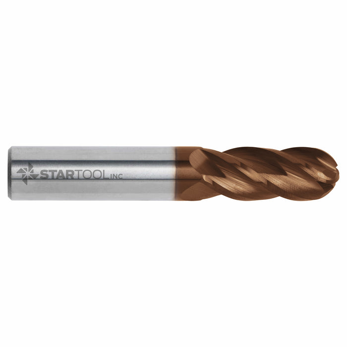 1/2" x 4 Fl x 4" OAL x 1-5/8" LOC w/ B/N & TISAFLEX Coating | Carbide End Mill