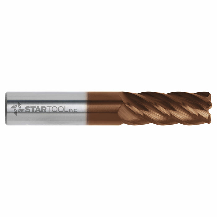 3/4" x 5 Fl x 4" OAL x 1-5/8" LOC w/ .125 R & TISAFLEX Coating | Carbide End Mill