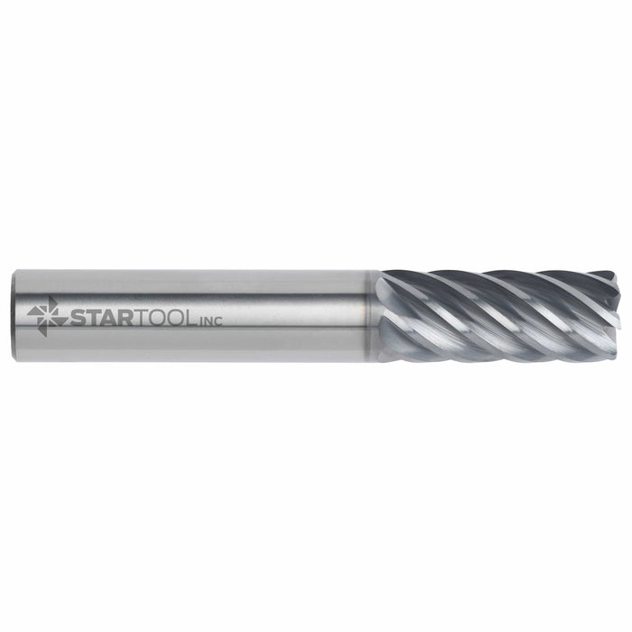 3/4" x 7 Fl x 4" OAL x 1-5/8" LOC w/ .030 R & Alcrona EVO Coating Carbide End Mill with Star Tool logo